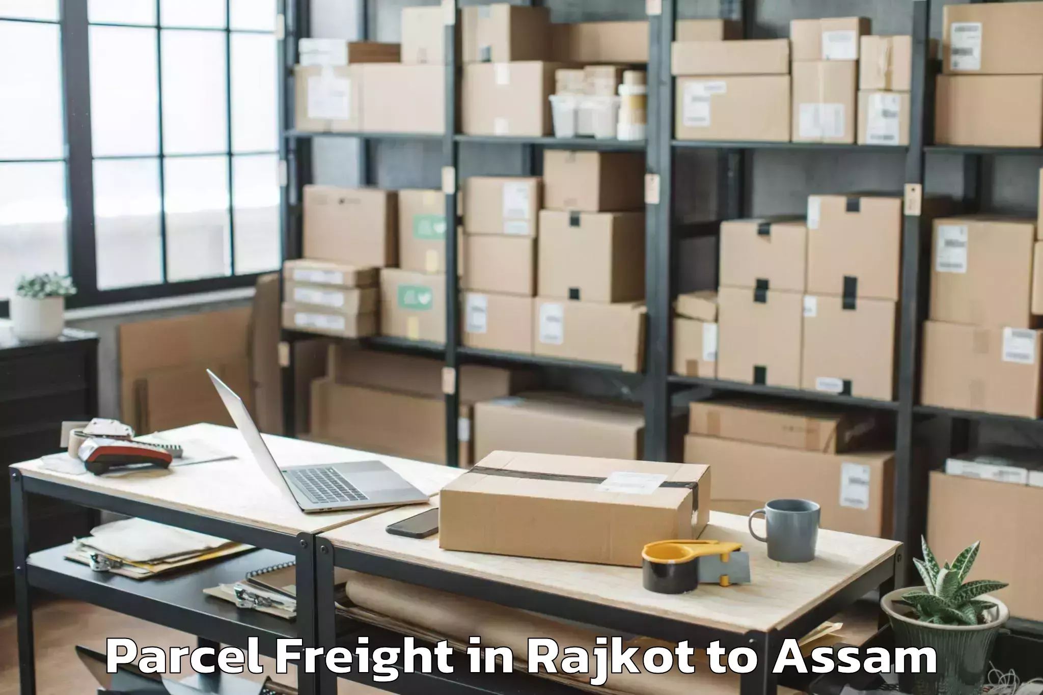 Reliable Rajkot to Bilasipara Parcel Freight